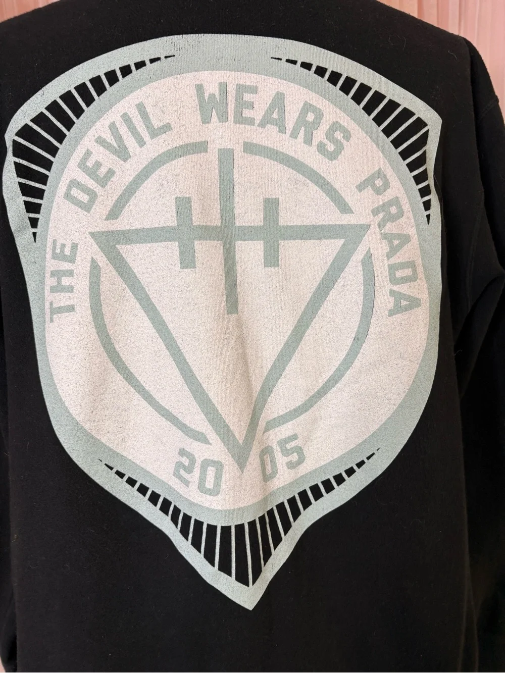 The Devil Wears Prada Band Hoodie M Black Zip Up Metalcore 2005 Graphic